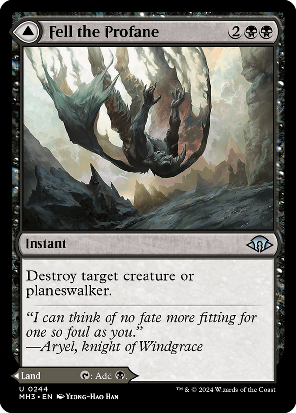 Fell the Profane (244) [Modern Horizons 3] foil - Deck Out Gaming