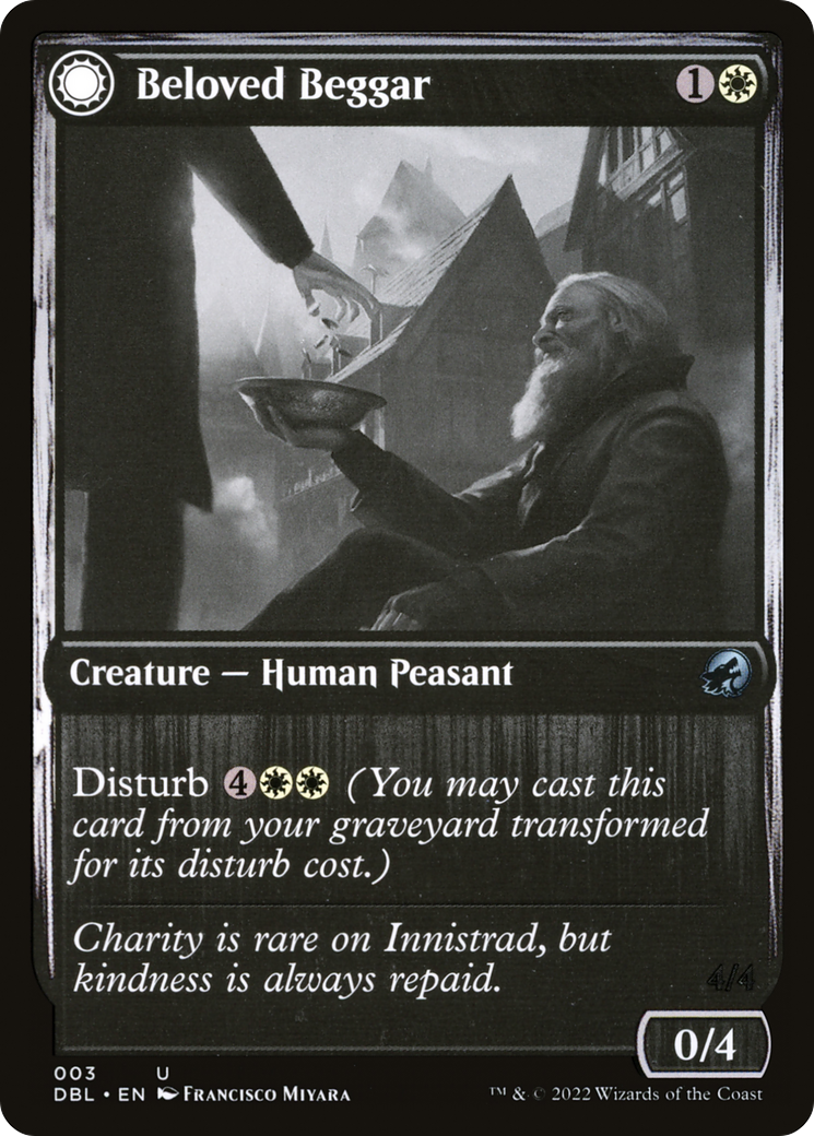 Beloved Beggar (3) [Innistrad: Double Feature] foil - Deck Out Gaming