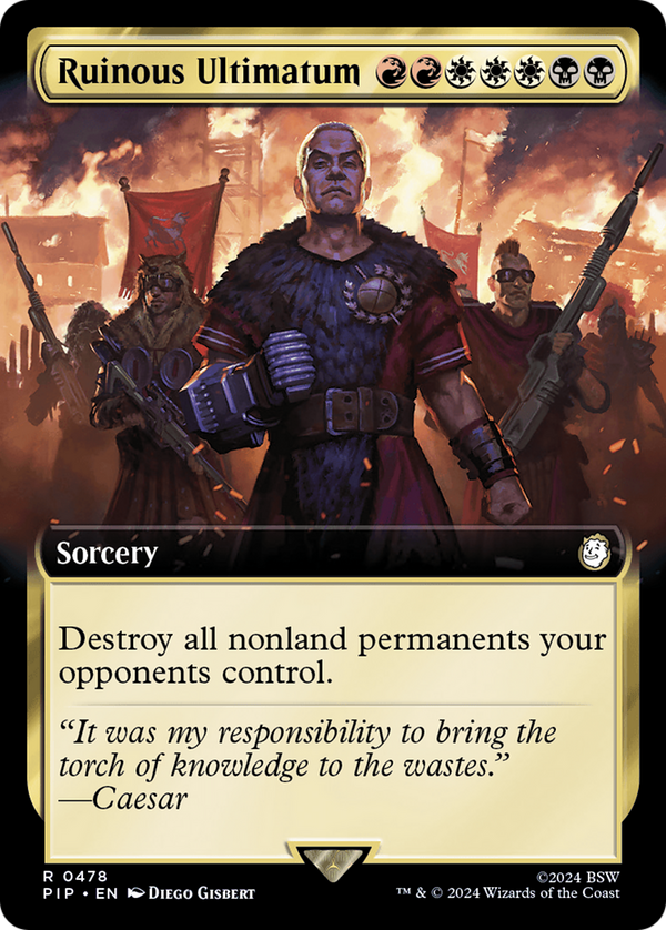 Ruinous Ultimatum (Extended Art) (478) [Fallout] - Deck Out Gaming