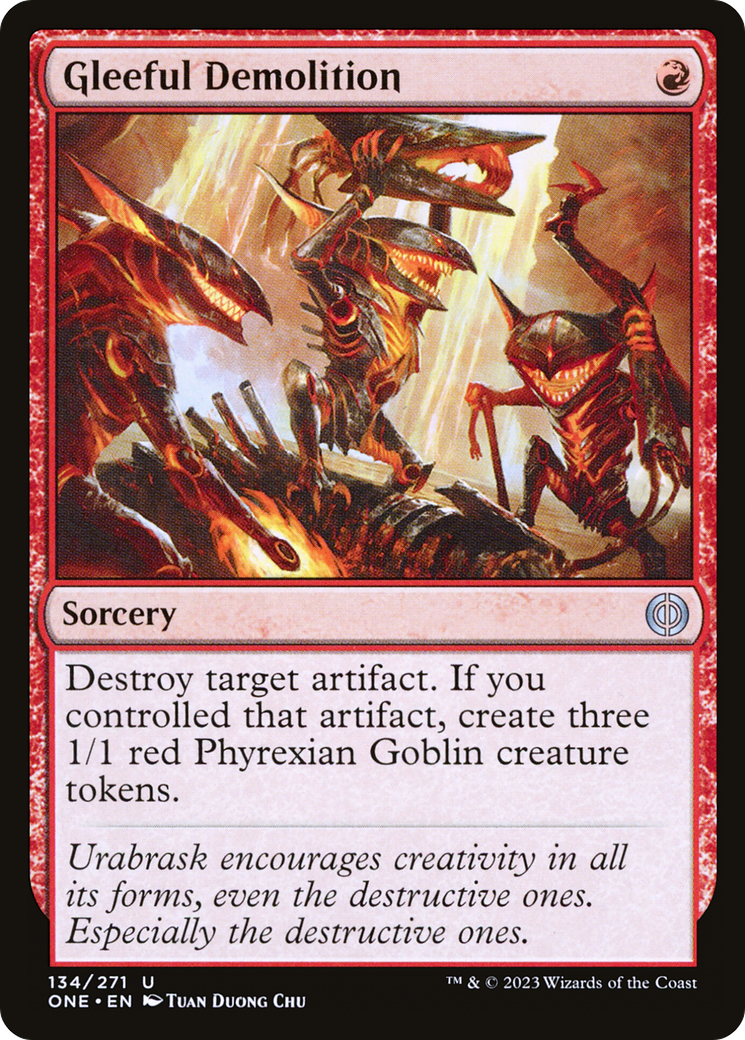 Gleeful Demolition (134) [Phyrexia: All Will Be One] - Deck Out Gaming