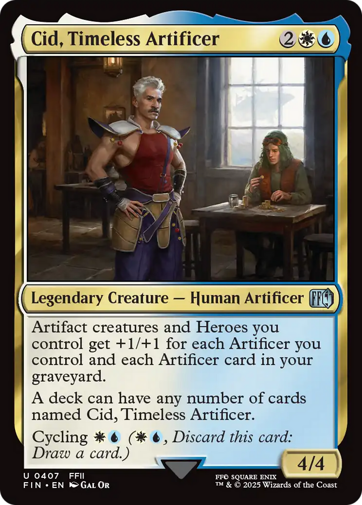 Cid, Timeless Artificer (407) [FINAL FANTASY] - Deck Out Gaming