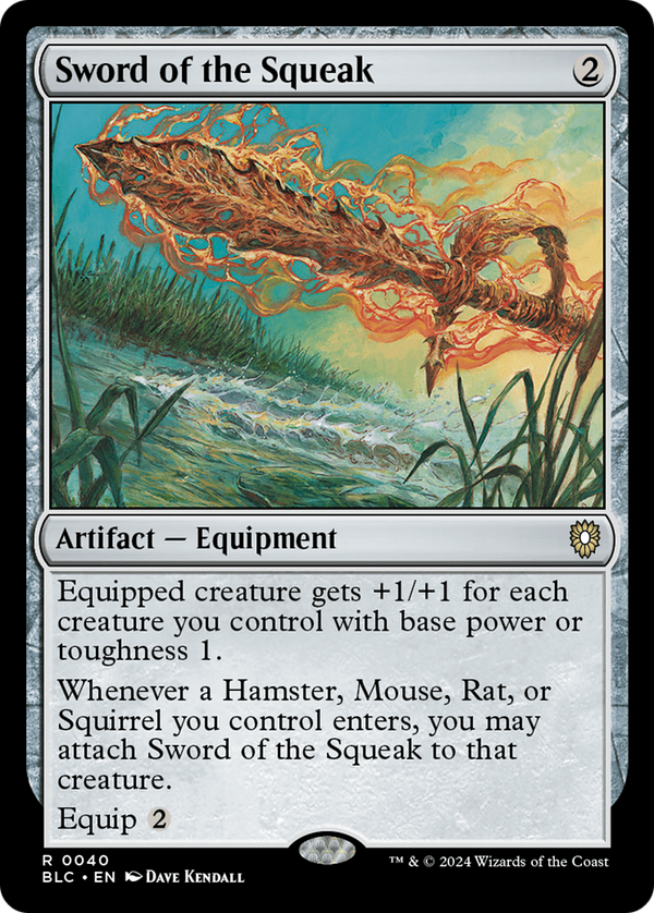 Sword of the Squeak (40) [Bloomburrow Commander] - Deck Out Gaming