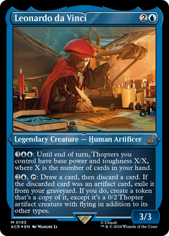 Leonardo da Vinci (193) [Assassin's Creed] etched - Deck Out Gaming