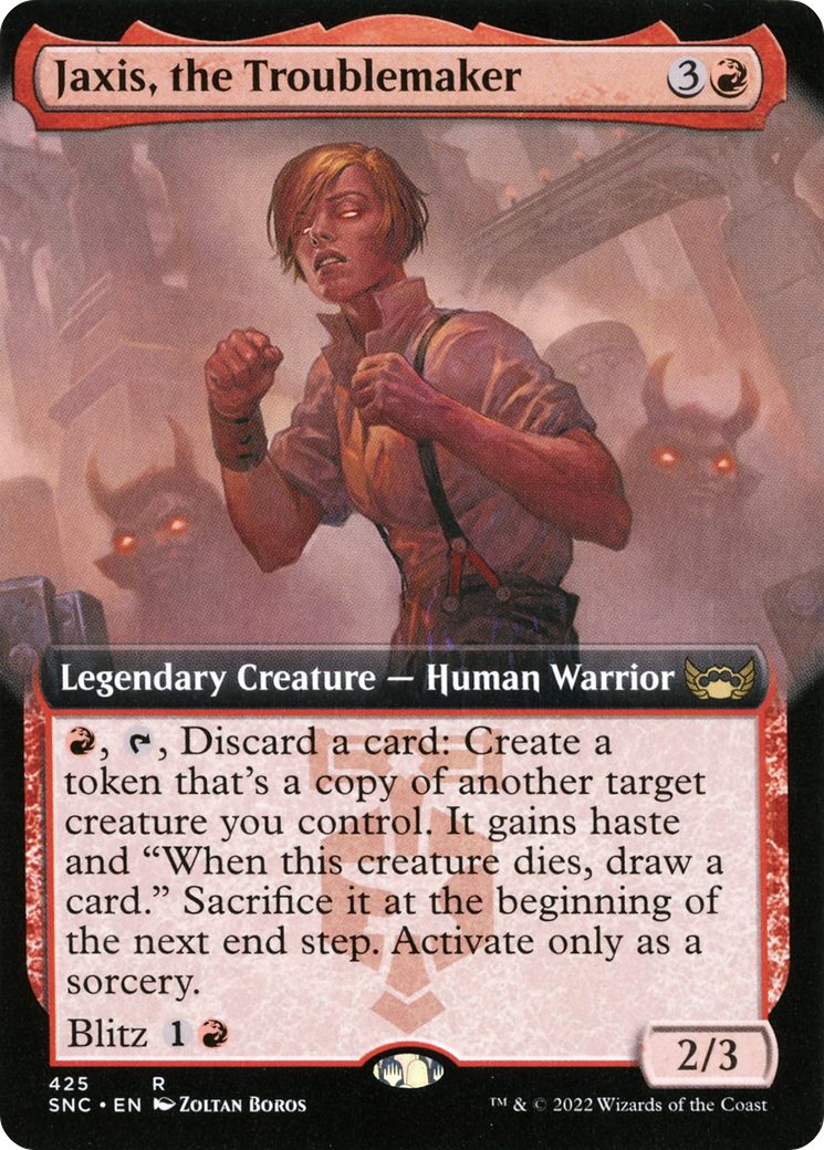 Jaxis, the Troublemaker (Extended Art) (425) [Streets of New Capenna] - Deck Out Gaming