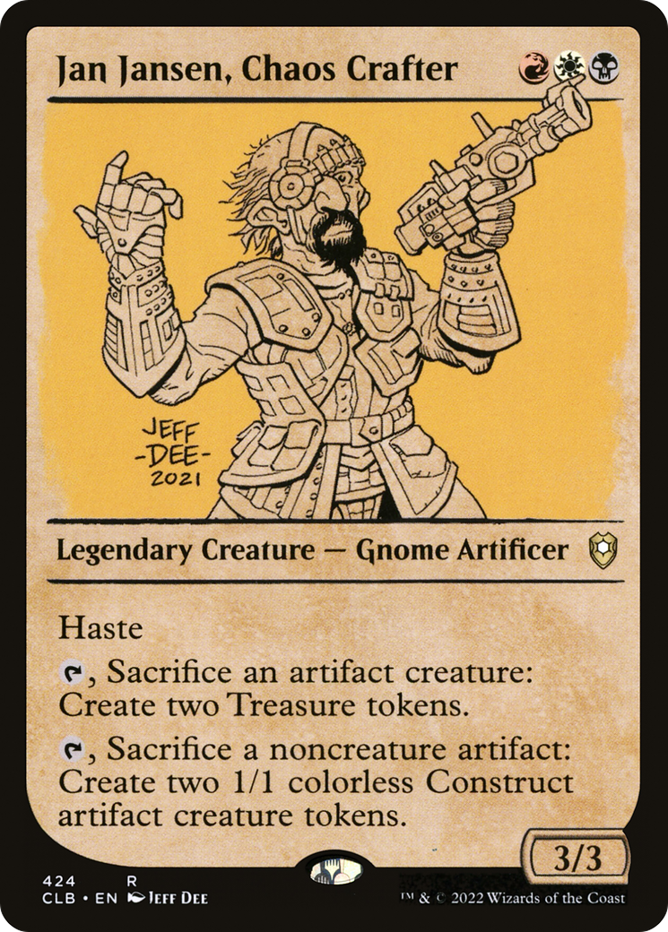 Jan Jansen, Chaos Crafter (Showcase) (424) [Commander Legends: Battle for Baldur's Gate] foil - Deck Out Gaming