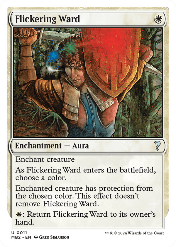 Flickering Ward (White Border) (11) [Mystery Booster 2] - Deck Out Gaming