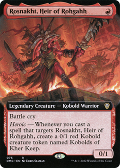 Rosnakht, Heir of Rohgahh (Extended Art) (75) [Dominaria United Commander] foil - Deck Out Gaming