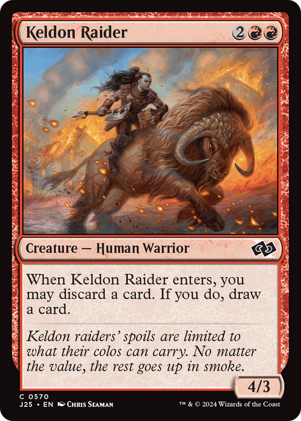 Keldon Raider (570) [Foundations Jumpstart] - Deck Out Gaming