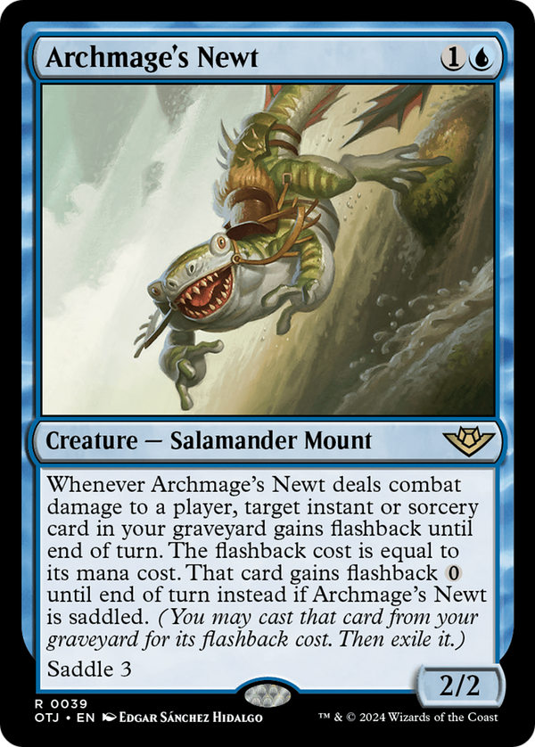 Archmage's Newt (39) [Outlaws of Thunder Junction] - Deck Out Gaming