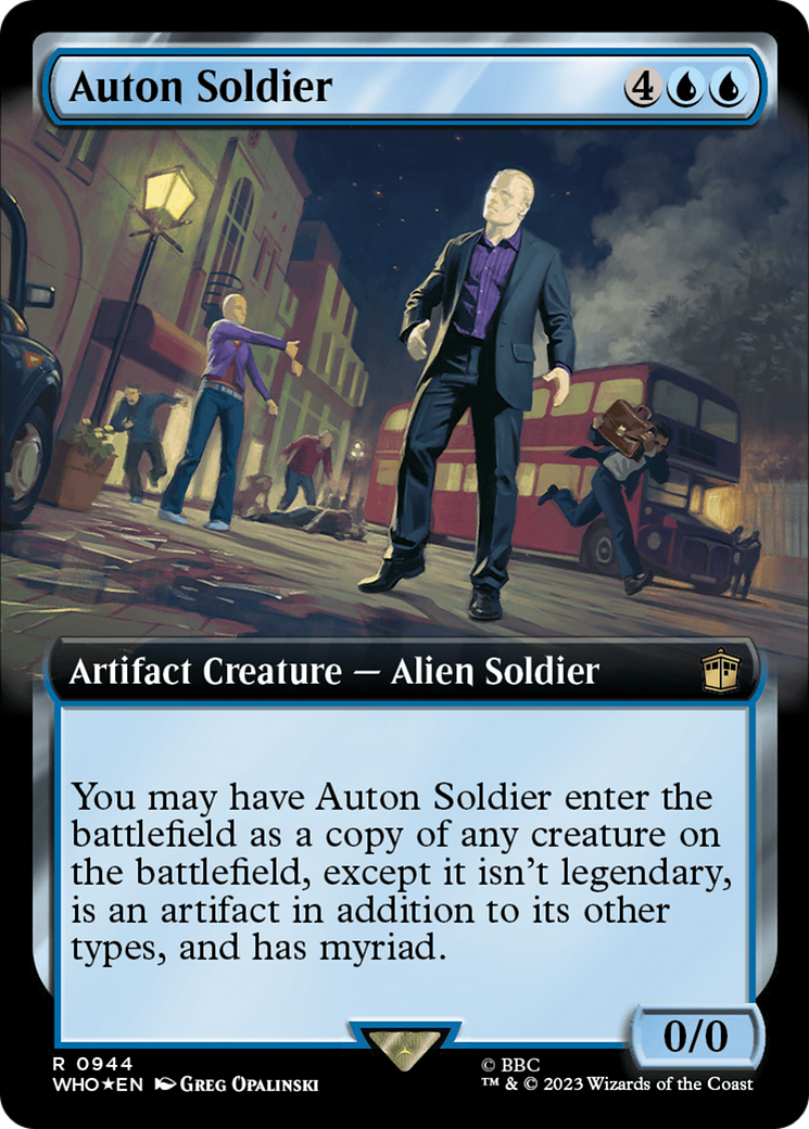 Auton Soldier (Extended Art) (Surge Foil) (944) [Doctor Who] foil - Deck Out Gaming