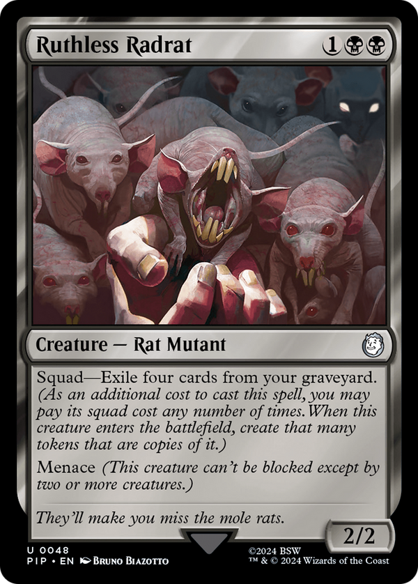Ruthless Radrat (48) [Fallout] foil - Deck Out Gaming