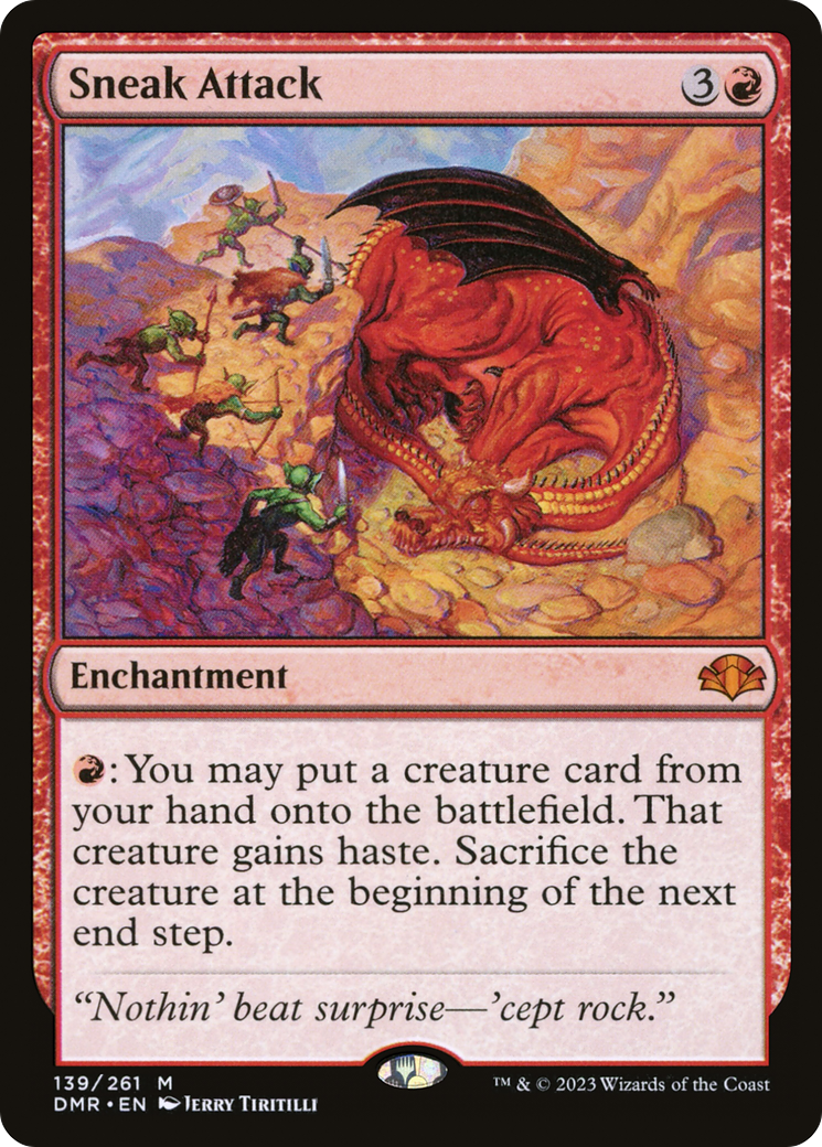 Sneak Attack (139) [Dominaria Remastered] - Deck Out Gaming