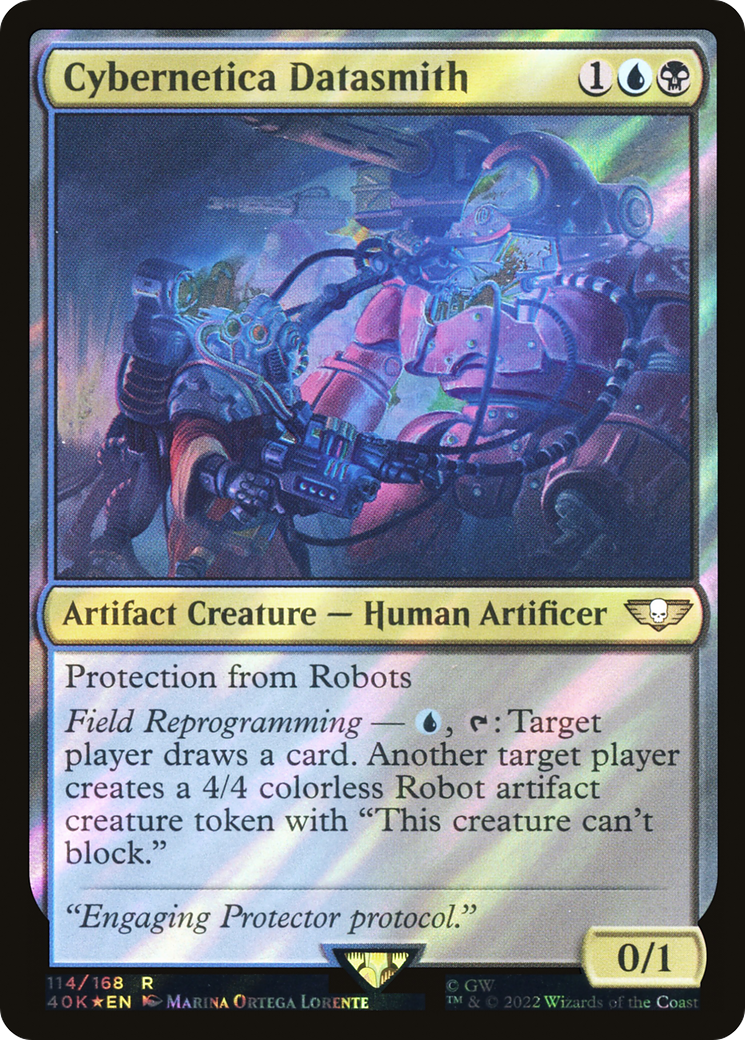 Cybernetica Datasmith (Surge Foil) (114) [Warhammer 40,000 Commander] foil - Deck Out Gaming