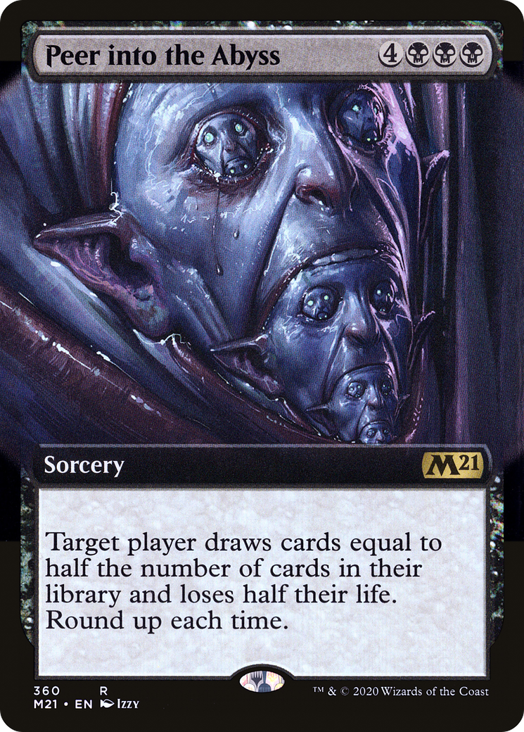 Peer Into the Abyss (Extended Art) (360) [Core Set 2021] - Deck Out Gaming