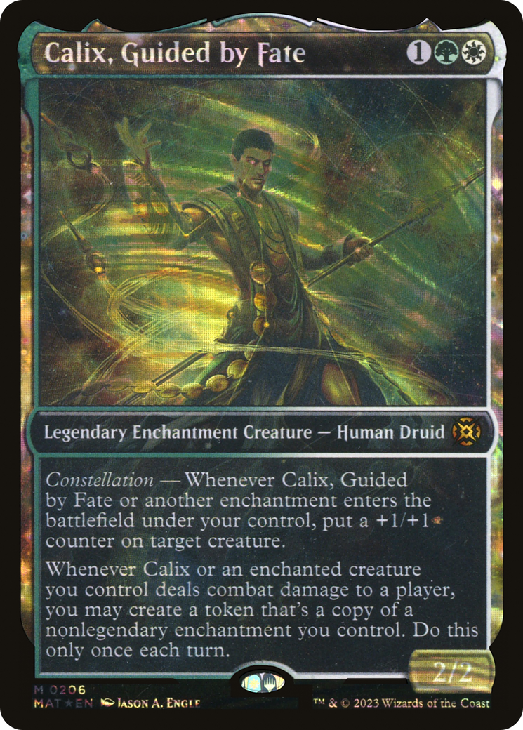 Calix, Guided by Fate (Halo Foil) (206) [March of the Machine: The Aftermath] foil - Deck Out Gaming