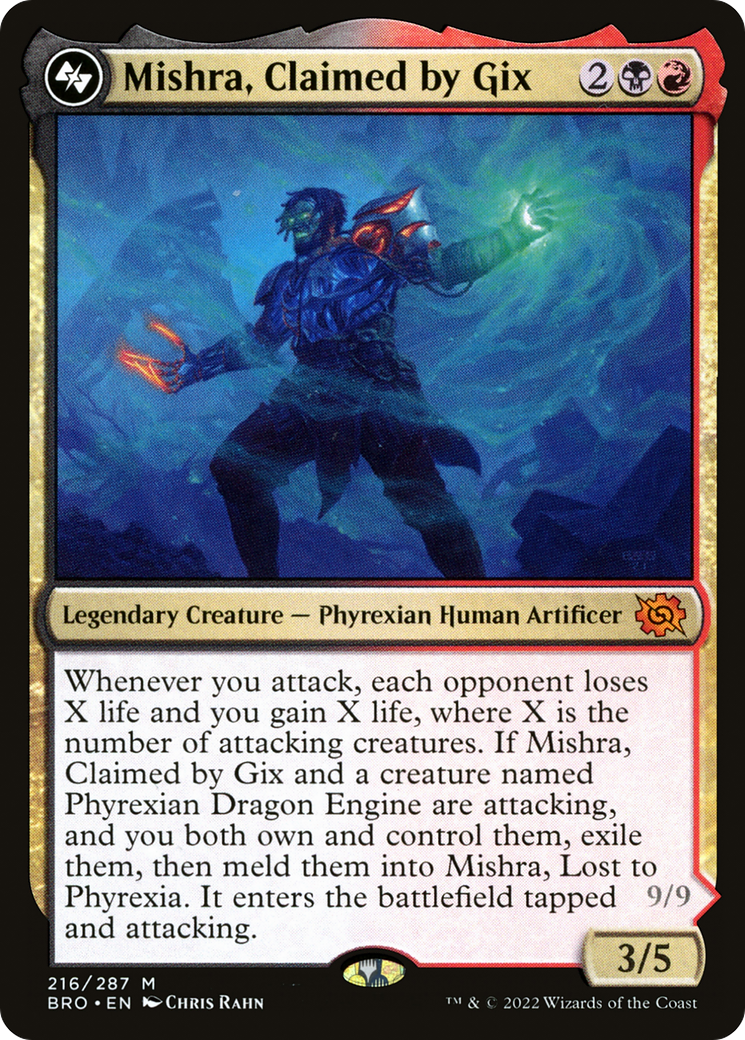 Mishra, Claimed by Gix (216) [The Brothers' War] foil - Deck Out Gaming