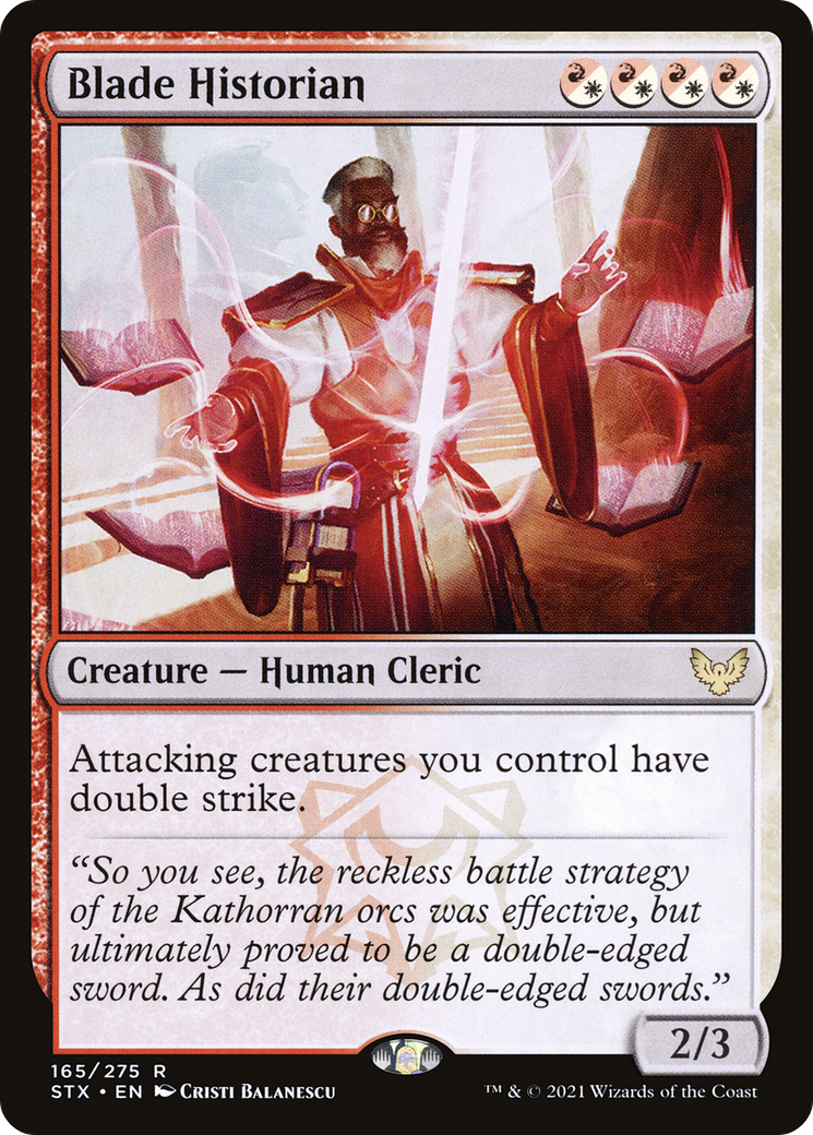 Blade Historian (165) [Strixhaven: School of Mages] foil - Deck Out Gaming