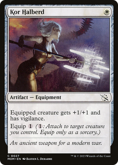 Kor Halberd (27) [March of the Machine] foil - Deck Out Gaming