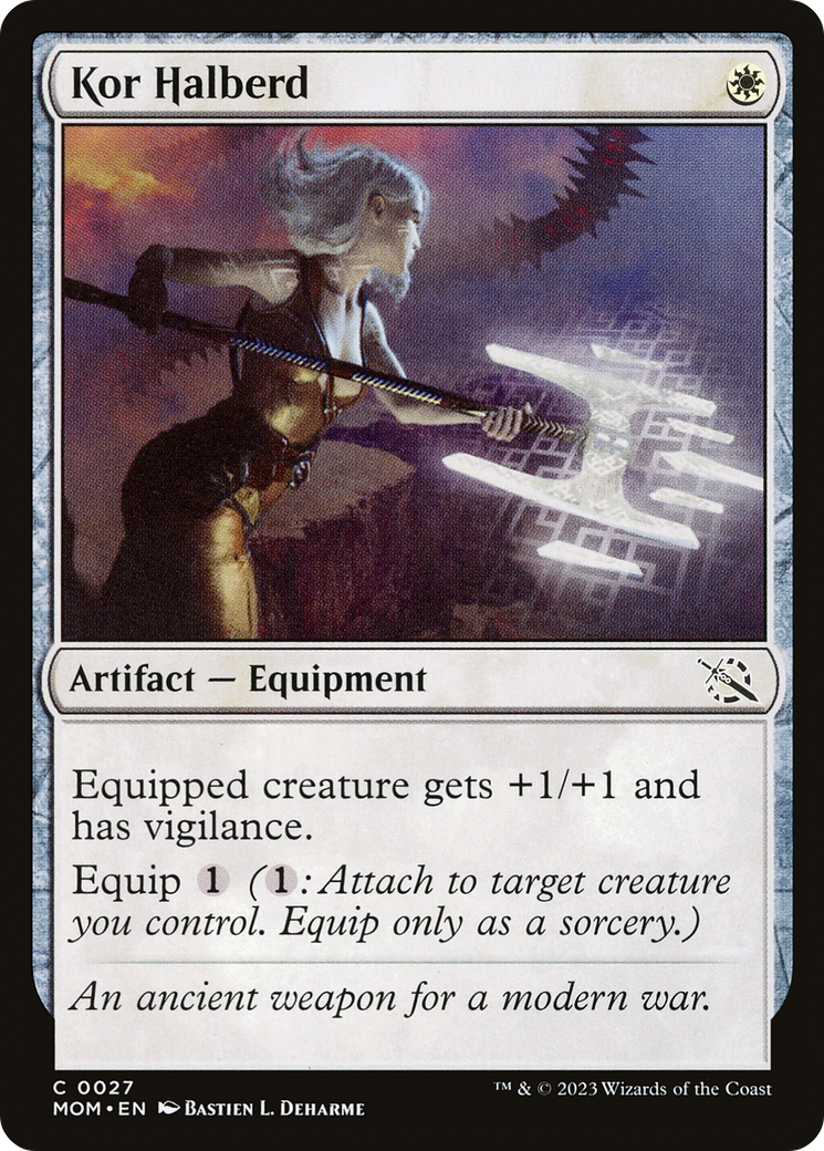 Kor Halberd (27) [March of the Machine] foil - Deck Out Gaming