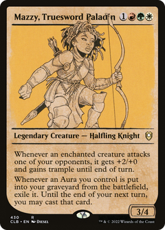 Mazzy, Truesword Paladin (Showcase) (430) [Commander Legends: Battle for Baldur's Gate] foil - Deck Out Gaming