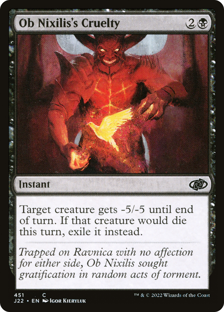 Ob Nixilis's Cruelty (451) [Jumpstart 2022] - Deck Out Gaming