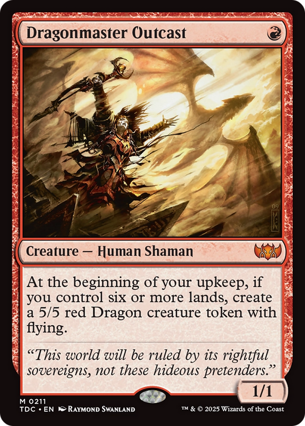 Dragonmaster Outcast (211) [Commander: Tarkir: Dragonstorm] - Deck Out Gaming