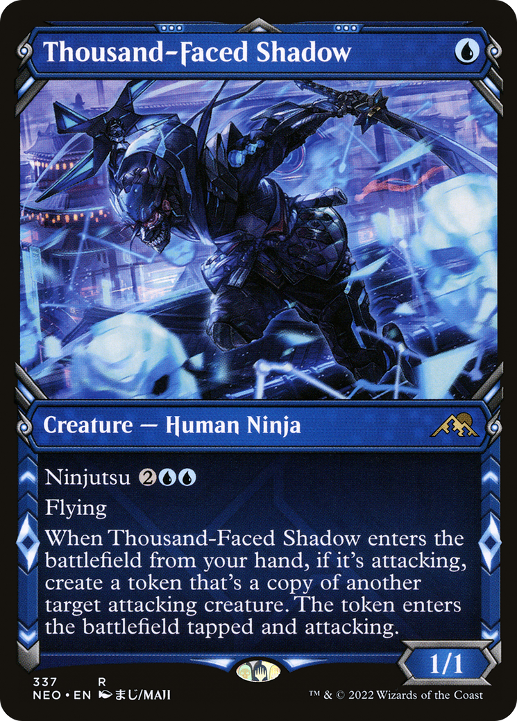 Thousand-Faced Shadow (Showcase) (337) [Kamigawa: Neon Dynasty] foil - Deck Out Gaming