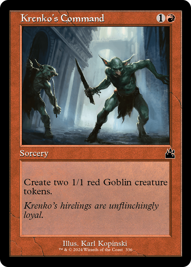 Krenko's Command (Retro Frame) (336) [Ravnica Remastered] - Deck Out Gaming