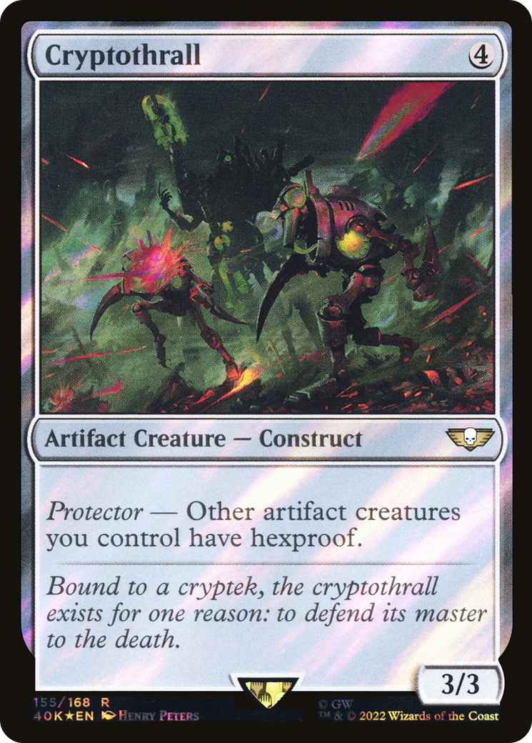 Cryptothrall (Surge Foil) (155) [Warhammer 40,000 Commander] foil - Deck Out Gaming