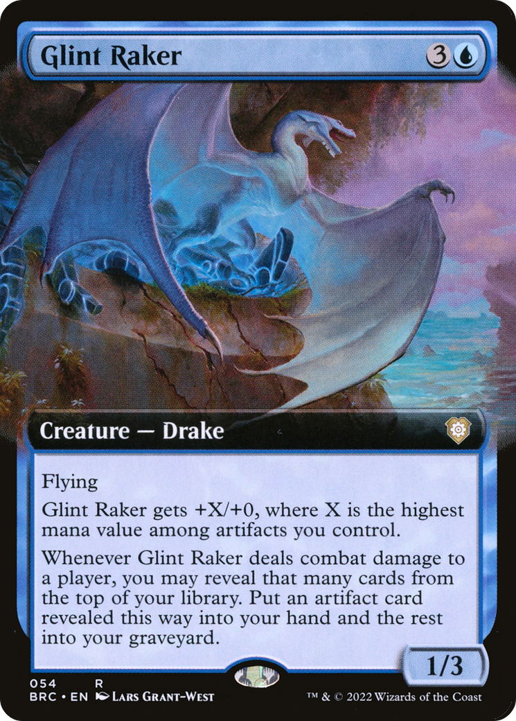 Glint Raker (Extended Art) (54) [Commander: The Brothers' War] - Deck Out Gaming