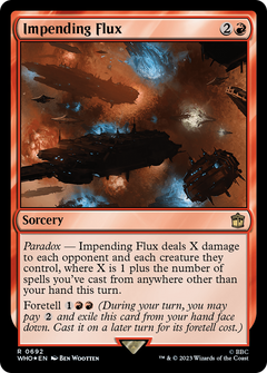 Impending Flux (Surge Foil) (692) [Doctor Who] foil - Deck Out Gaming