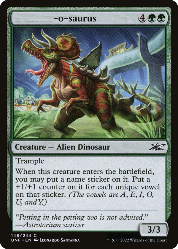 _______-o-saurus (148) [Unfinity] - Deck Out Gaming