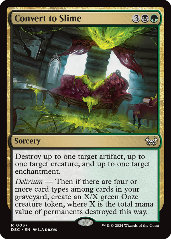 Convert to Slime (37) [Duskmourn: House of Horror Commander] - Deck Out Gaming
