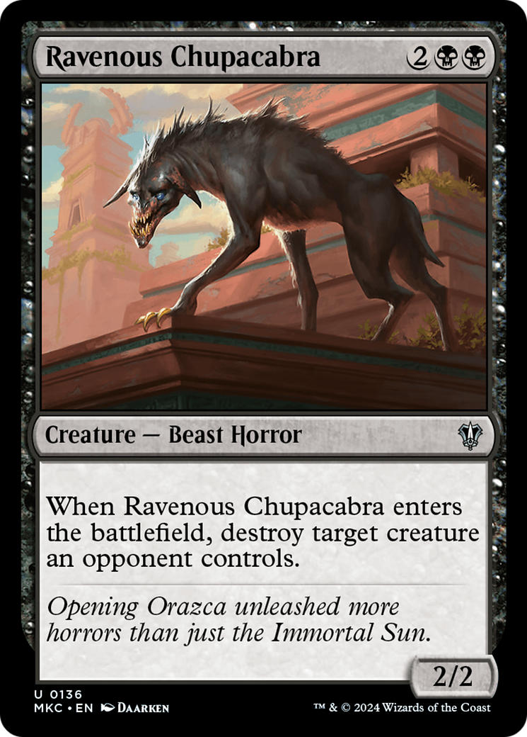 Ravenous Chupacabra (136) [Murders at Karlov Manor Commander] - Deck Out Gaming