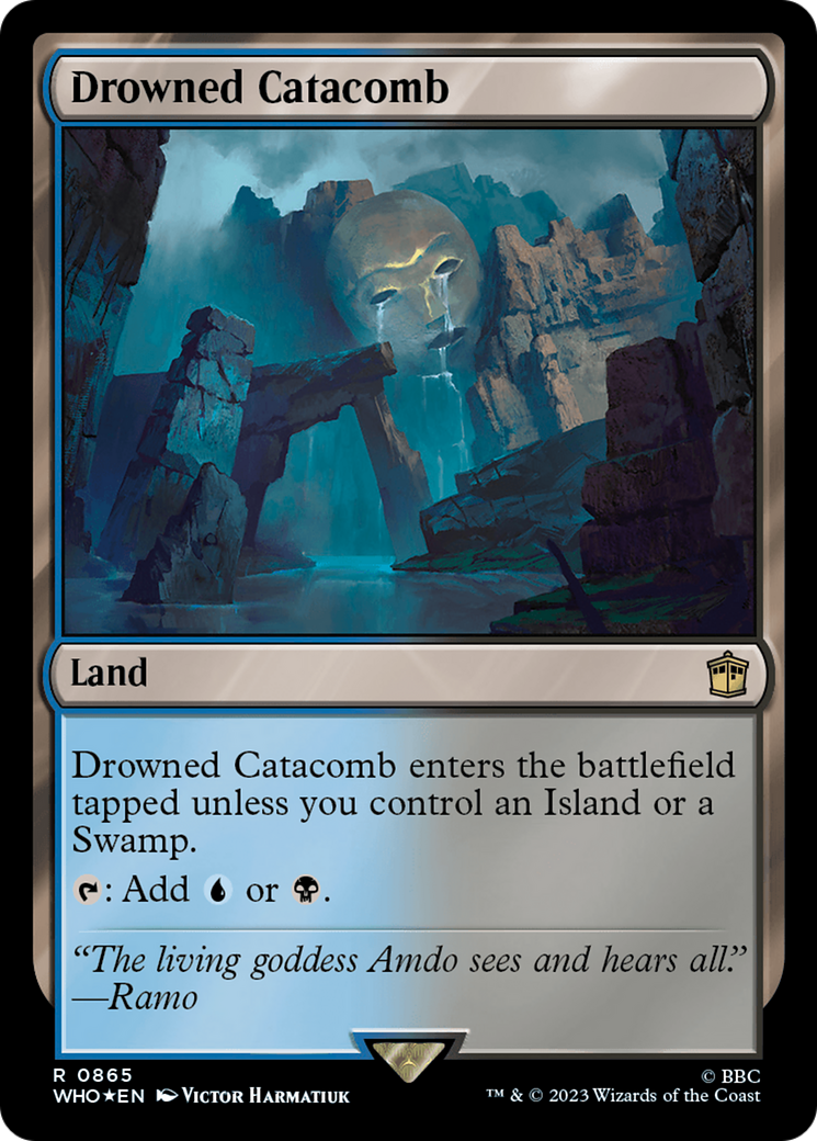 Drowned Catacomb (Surge Foil) (865) [Doctor Who] foil - Deck Out Gaming