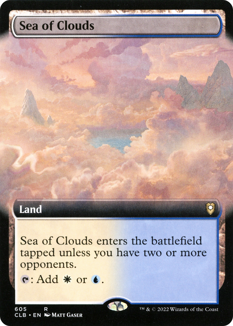 Sea of Clouds (Extended Art) (605) [Commander Legends: Battle for Baldur's Gate] foil - Deck Out Gaming