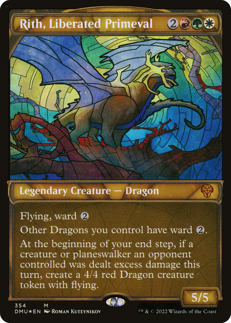 Rith, Liberated Primeval (Textured Foil) (354) [Dominaria United] foil - Deck Out Gaming
