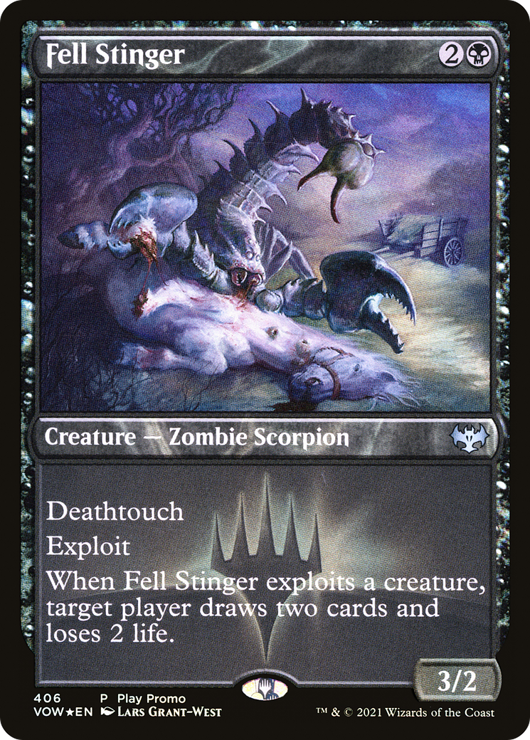 Fell Stinger (406) [Play Promos] foil - Deck Out Gaming