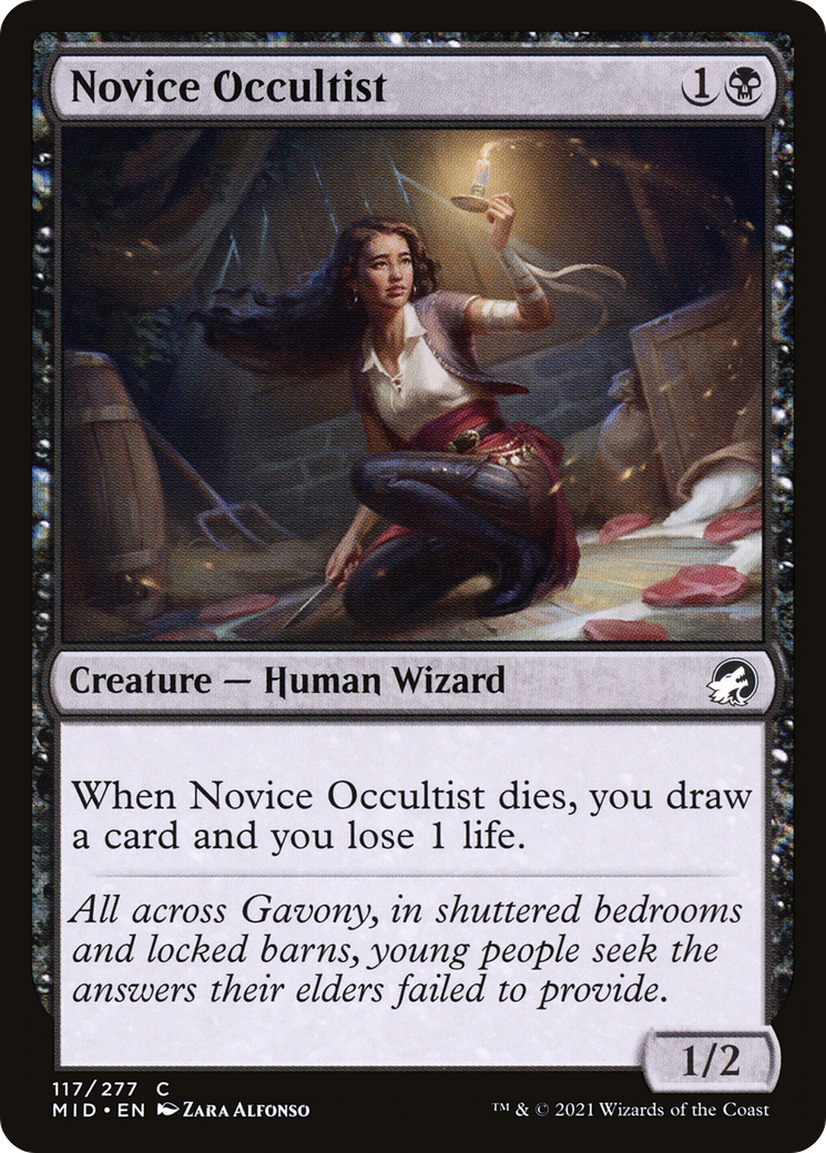 Novice Occultist (117) [Innistrad: Midnight Hunt] foil - Deck Out Gaming