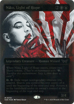 Niko, Light of Hope (Showcase) (Textured Foil) (410) [Duskmourn: House of Horror] foil - Deck Out Gaming