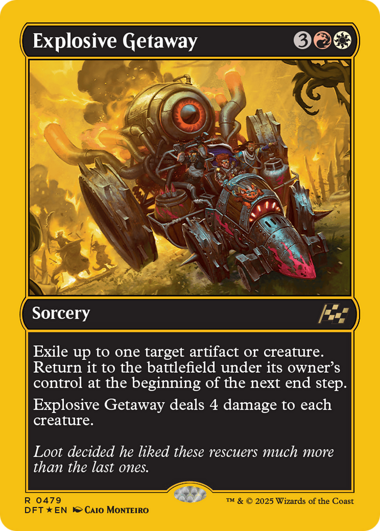 Explosive Getaway (First-Place Foil) (479) [Aetherdrift] foil - Deck Out Gaming