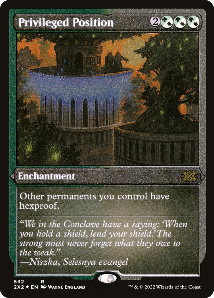 Privileged Position (Foil Etched) (532) [Double Masters 2022] foil - Deck Out Gaming