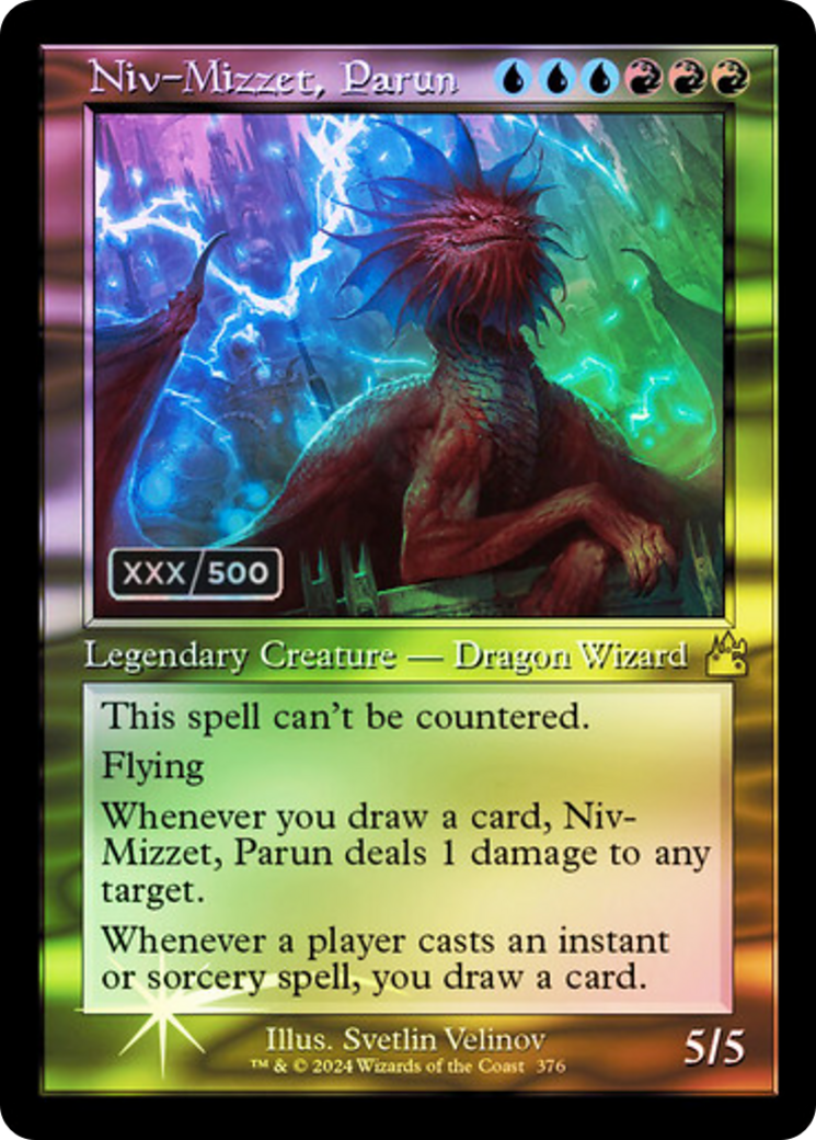 Niv-Mizzet, Parun (Retro Frame) (Serial Numbered) (376) [Ravnica Remastered] foil - Deck Out Gaming