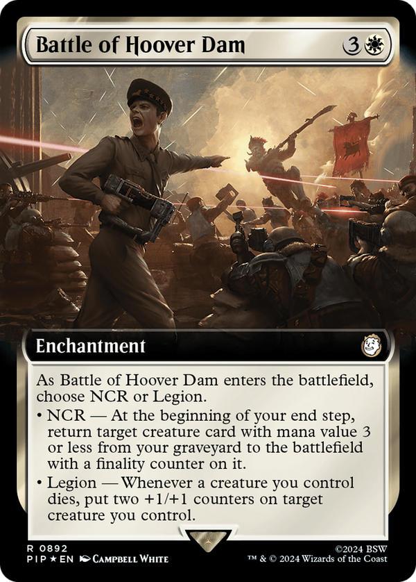 Battle of Hoover Dam (Extended Art) (Surge Foil) (892) [Fallout] foil - Deck Out Gaming