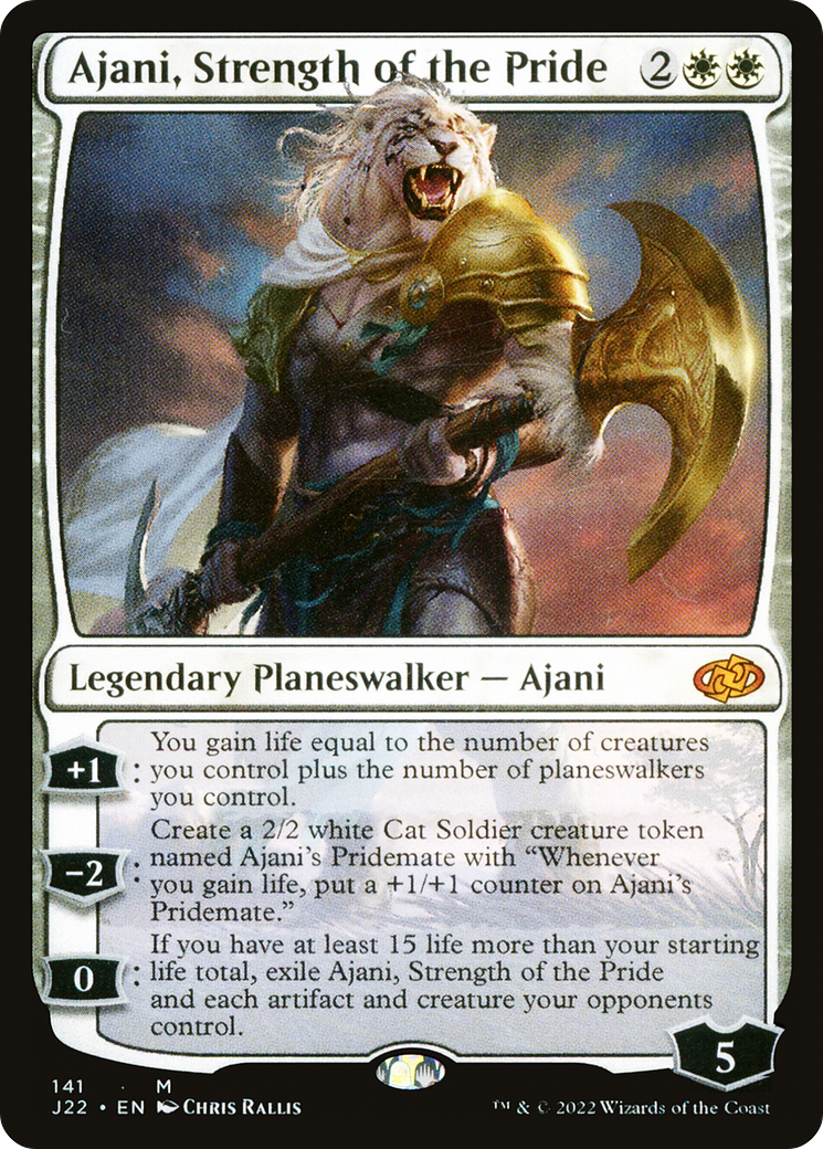 Ajani, Strength of the Pride (141) [Jumpstart 2022] - Deck Out Gaming