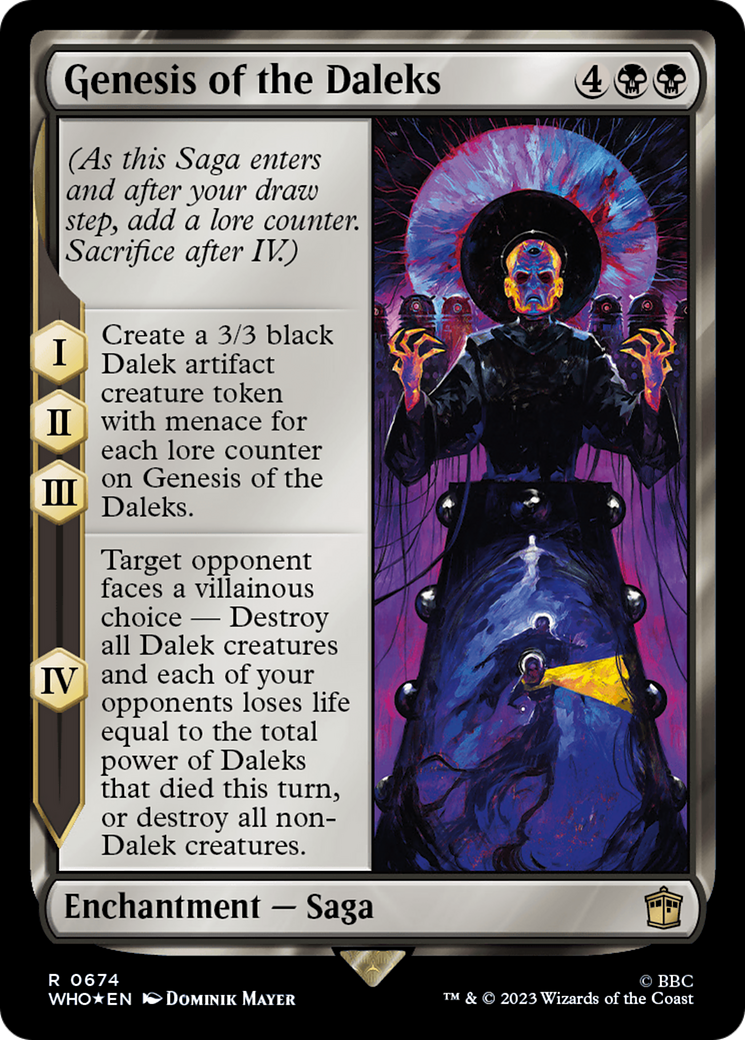 Genesis of the Daleks (Surge Foil) (674) [Doctor Who] foil - Deck Out Gaming