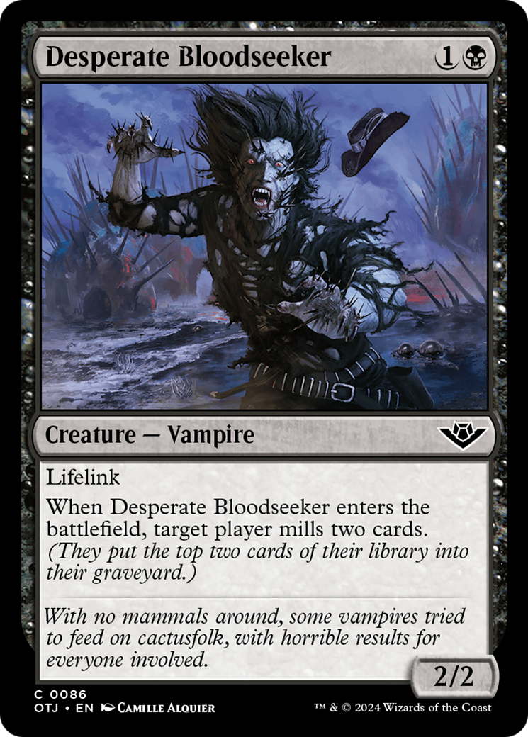 Desperate Bloodseeker (86) [Outlaws of Thunder Junction] - Deck Out Gaming