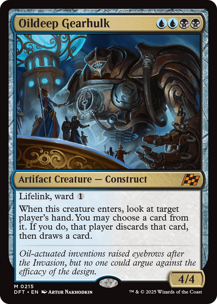 Oildeep Gearhulk (215) [Aetherdrift] foil - Deck Out Gaming
