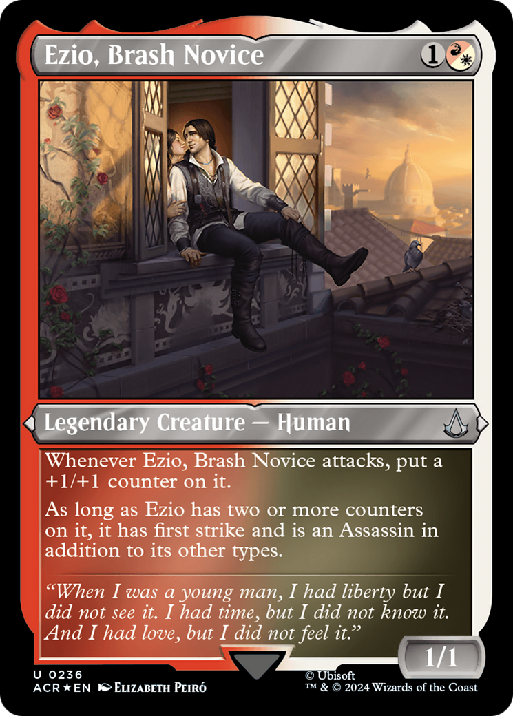 Ezio, Brash Novice (236) [Assassin's Creed] etched - Deck Out Gaming