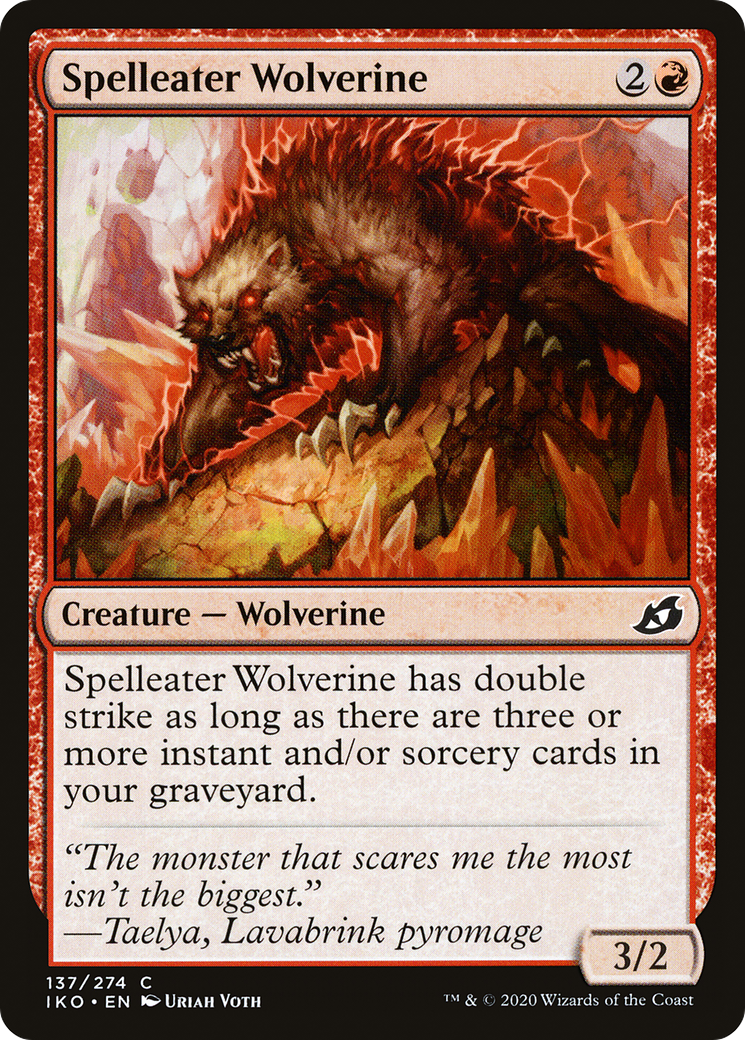 Spelleater Wolverine (137) [Ikoria: Lair of Behemoths] foil - Deck Out Gaming